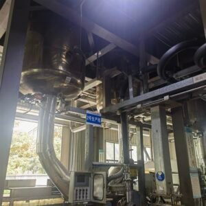 Automatic EVA hot melt adhesive production line and industrial piping at Shanghai manufacturing facility