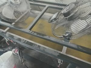 Precision screw extruder shaping EVA hot melt adhesive pellets on automated production line