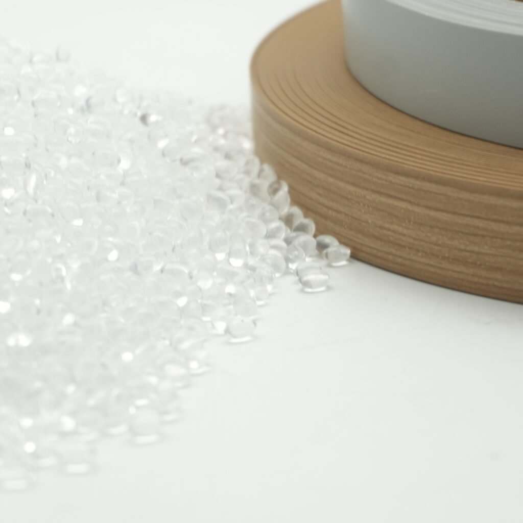 Glue for Edge Banding hot melt pellets with wood veneer and PVC edge banding