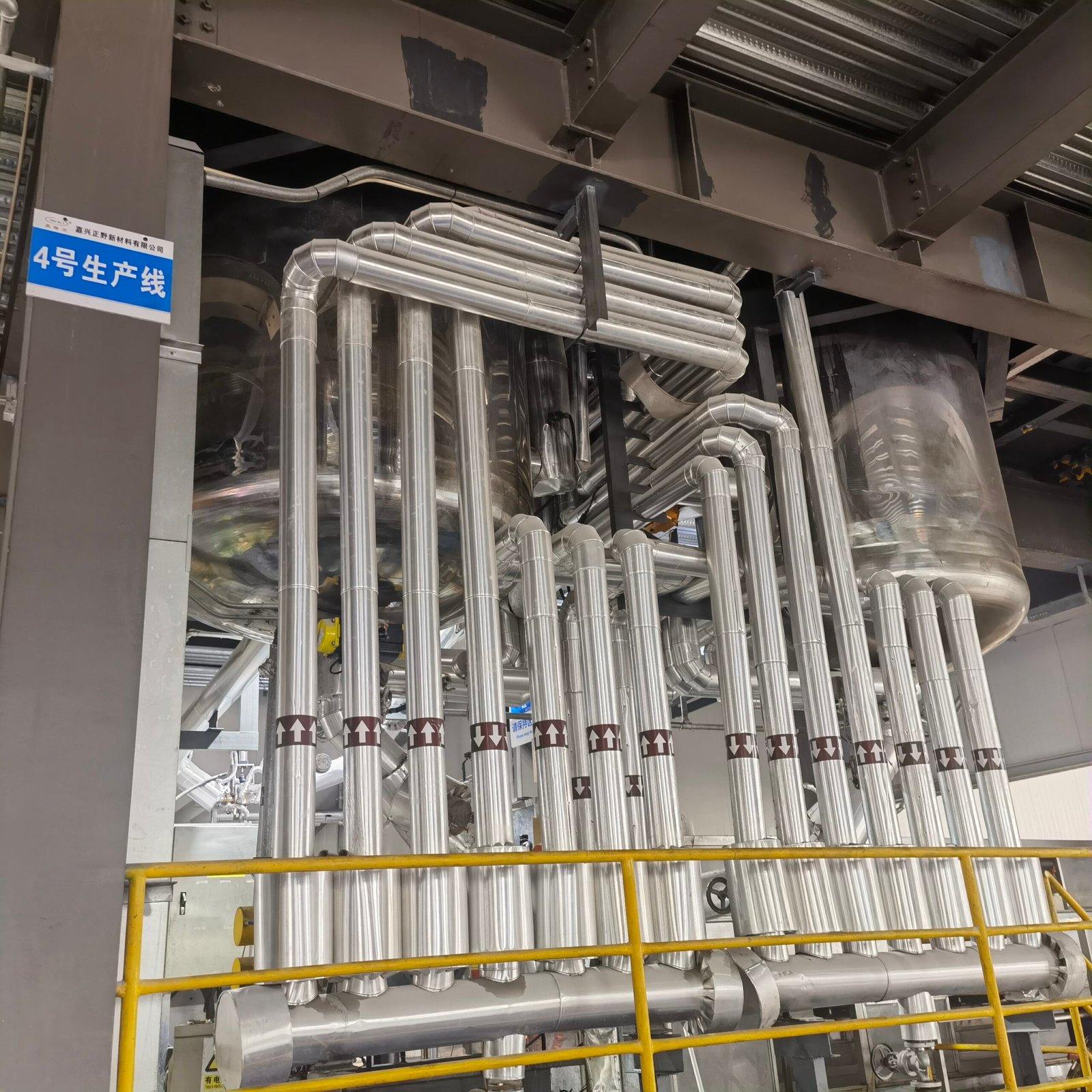 High‑temperature melting pipeline system of hot‑melt adhesive manufacturing plant