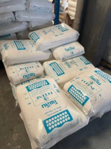 Palletized imported raw material bags stock for manufacturing hot melt adhesives