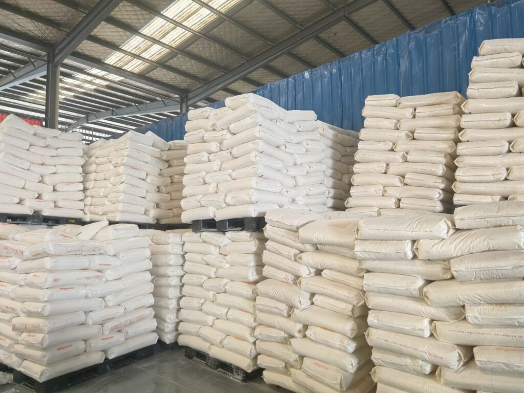 hot melt glue for edge banding (20) Stacked bag finished hot melt adhesive in factory warehouse